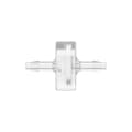 1/8" Hose Barb x 1/8" Hose Barb Natural Polycarbonate Inline Filter with Stainless Steel 100 Mesh Screen