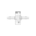 1/8" Hose Barb x 1/8" Hose Barb Natural Polycarbonate Inline Filter with Stainless Steel 200 Mesh Screen