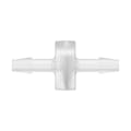3/16" Hose Barb x 3/16" Hose Barb Natural Polypropylene Inline Filter with Stainless Steel 200 Mesh Screen