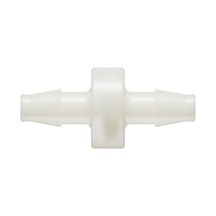 1/4" Hose Barb x 1/4" Hose Barb Natural Nylon Inline Filter with Stainless Steel 100 Mesh Screen