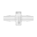 1/4" Hose Barb x 1/4" Hose Barb Natural Polypropylene Inline Filter with Stainless Steel 200 Mesh Screen