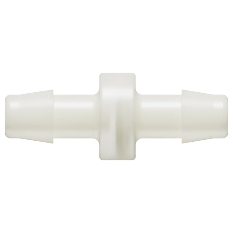 3/8" Hose Barb x 3/8" Hose Barb Natural Nylon Inline Filter with Stainless Steel 100 Mesh Screen