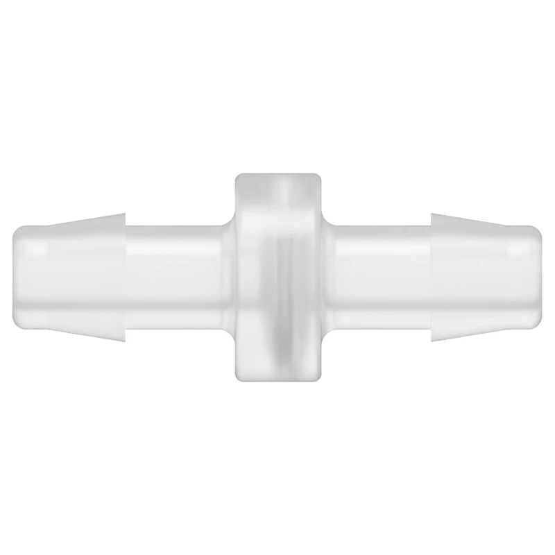 3/8" Hose Barb x 3/8" Hose Barb Natural Polypropylene Inline Filter with Stainless Steel 100 Mesh Screen