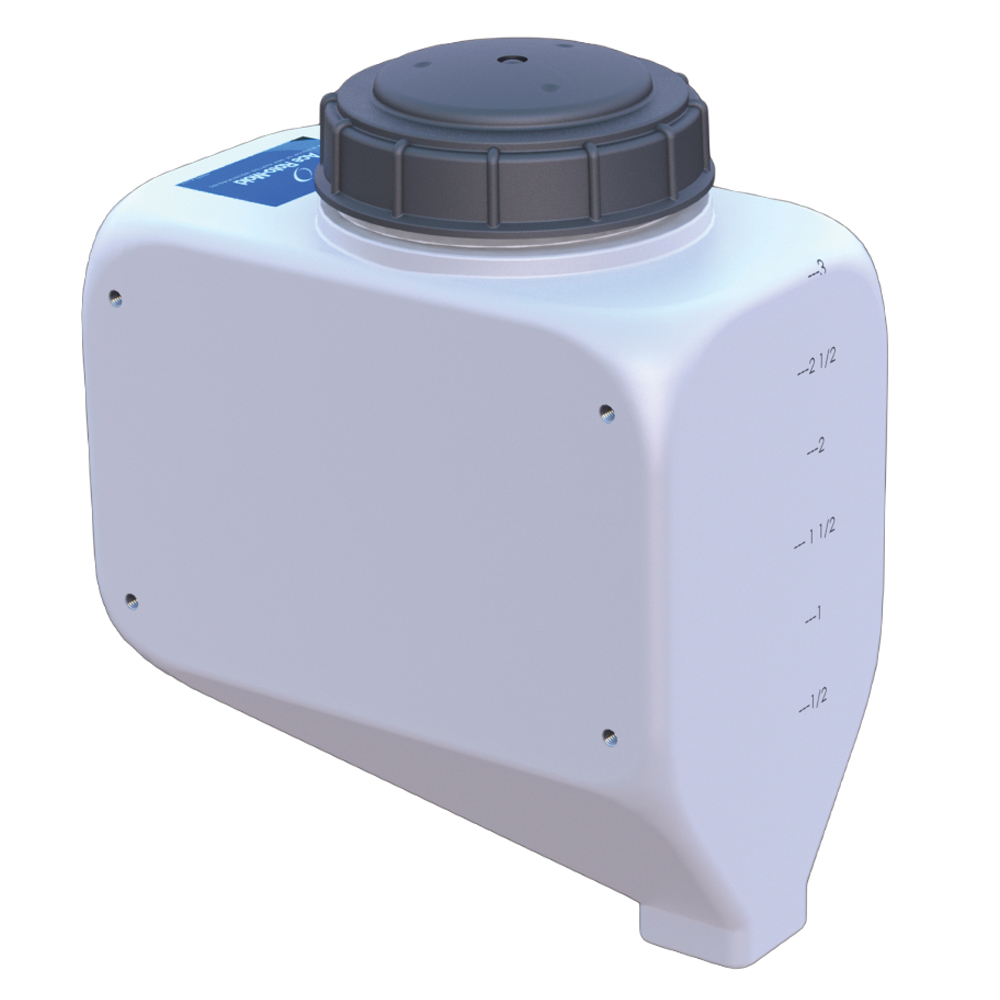 3 Gallon Natural HDPE Rectangular Rinse Tank with 5