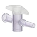 Slip Male Luer x Female Luer Gamma Stable Natural Polycarbonate One-Way Luer Stopcock