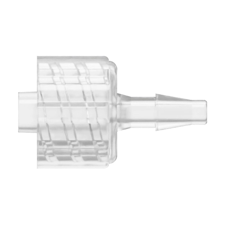3/32" Hose Barb x Locking Male Natural Polycarbonate Luer