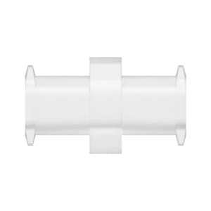 Female Lug x Female Lug Natural Polypropylene Straight Luer Adapter