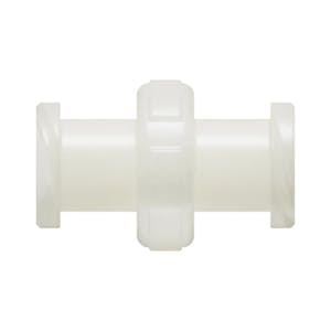 Female Threaded x Female Threaded Natural Nylon Straight Luer Adapter