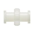 Female Threaded x Female Threaded Natural Nylon Straight Luer Adapter