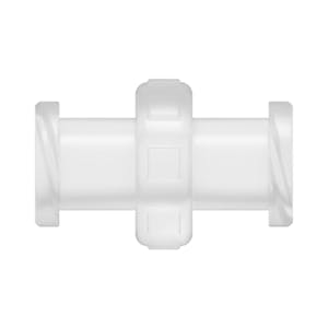 Female Threaded x Female Threaded Natural Polypropylene Straight Luer Adapter