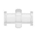 Female Threaded x Female Threaded Natural Polypropylene Straight Luer Adapter