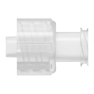 Locking Male x Female Threaded Natural Polypropylene Straight Luer Adapter