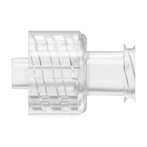 Locking Male x Female Threaded Natural Polycarbonate Straight Luer Adapter