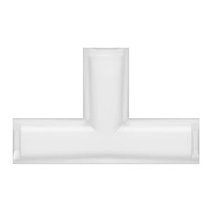 Female Lug x Female Lug x Female Lug Natural Polycarbonate Tee Luer Adapter