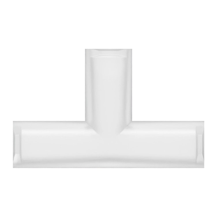 Female Lug x Female Lug x Female Lug Natural Polycarbonate Tee Luer Adapter