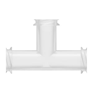 Female Threaded x Female Threaded x Female Threaded Natural Polypropylene Tee Luer Adapter