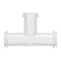 Female Threaded x Female Threaded x Female Threaded Natural Polypropylene Tee Luer Adapter