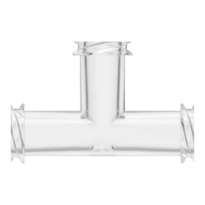 Female Threaded x Female Threaded x Female Threaded Natural Polycarbonate Tee Luer Adapter