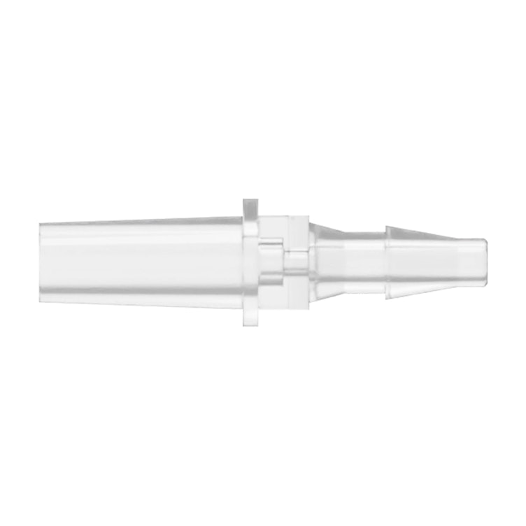 3/32" Hose Barb x Slip Male Natural Polycarbonate Luer for Lock Ring