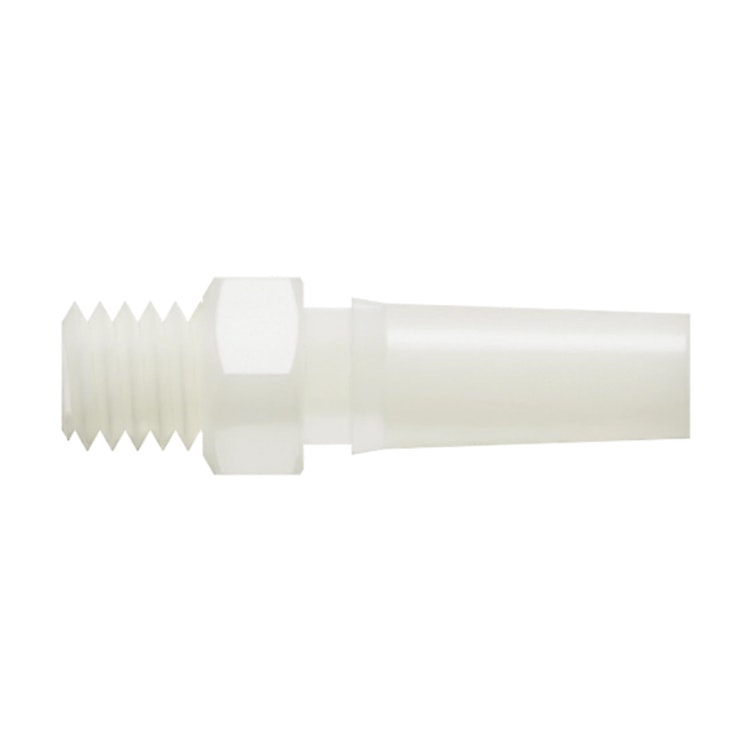10-32 UNF Thread x Slip Male Natural Nylon Threaded Luer