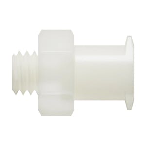 10-32 UNF Thread x Female Lug Natural Nylon Threaded Luer
