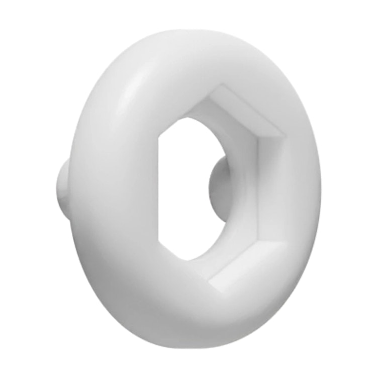 White Nylon Coding Ring with Legs for Bulkhead Luers