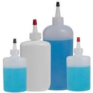 Oval HDPE Bottles with Yorker Dispensing Caps