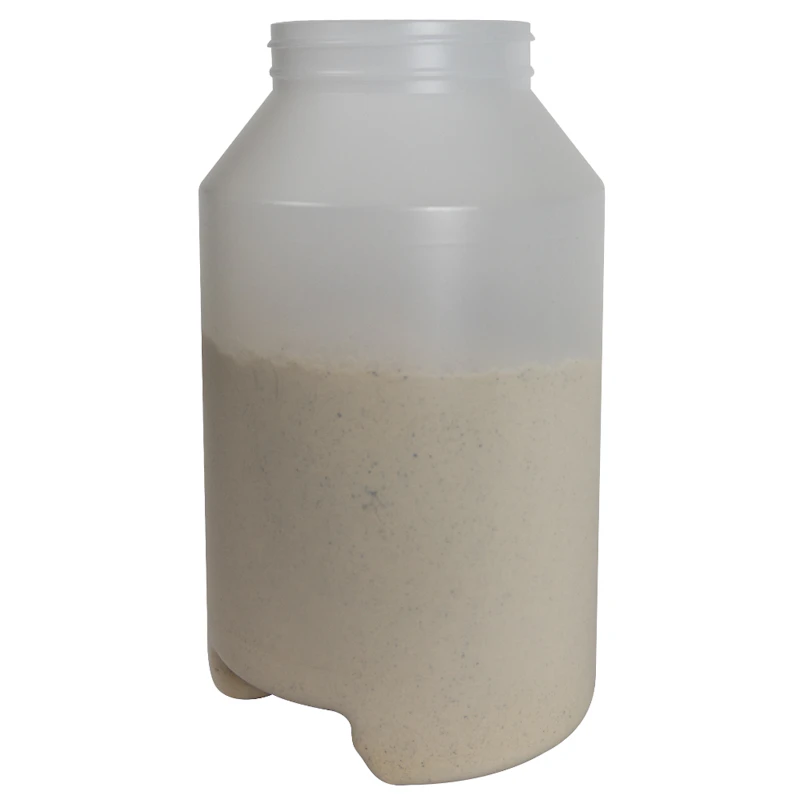 1 Gallon Natural HDPE Round Wide Mouth Jar with Bottom Handle Grip & 100/400 Neck (Cap Sold Separately)