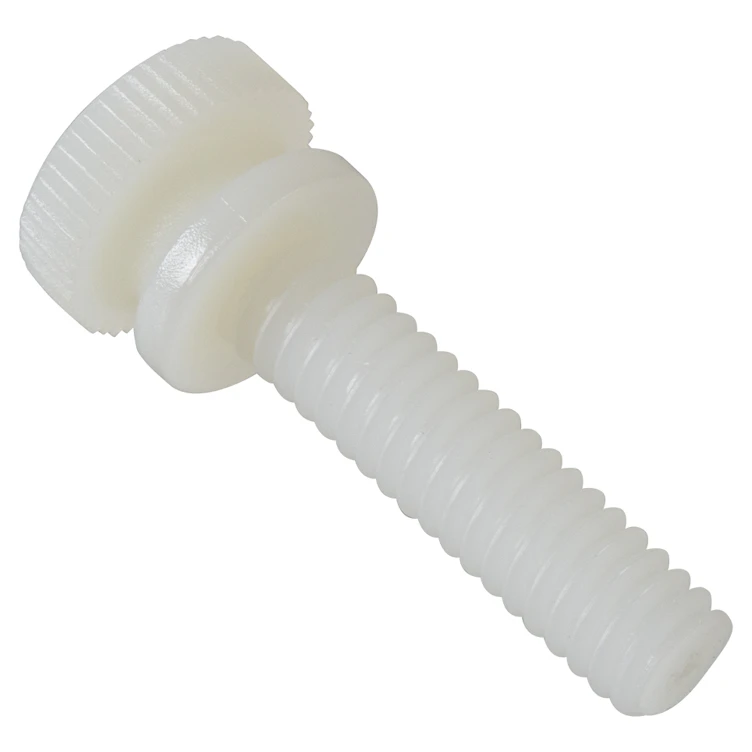 1/4-20 x 1" Nylon Knurled Thumb Screws - Bag of 100