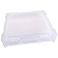 12" x 12" Translucent Polypropylene Hinged Case with Dual Latches