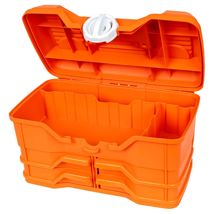 Medium Orange NextMed™ Swing Tray Case - 14" L x 8.7" W x 7.6" Hgt.
