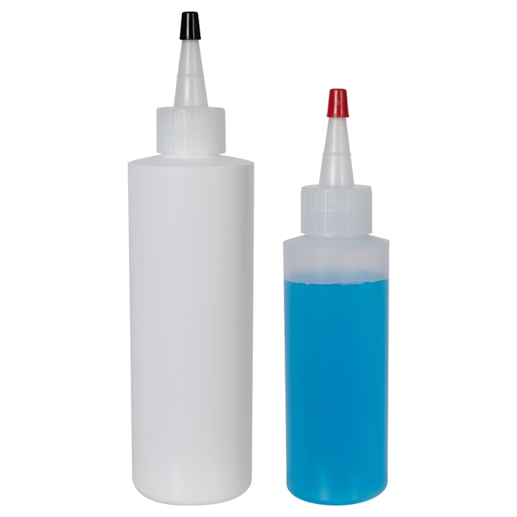 LDPE Cylindrical Bottles with Yorker Dispensing Caps