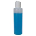 4 oz. White HDPE Cylindrical Sample Bottle with 24/410 White Disc-Top Dispensing Cap