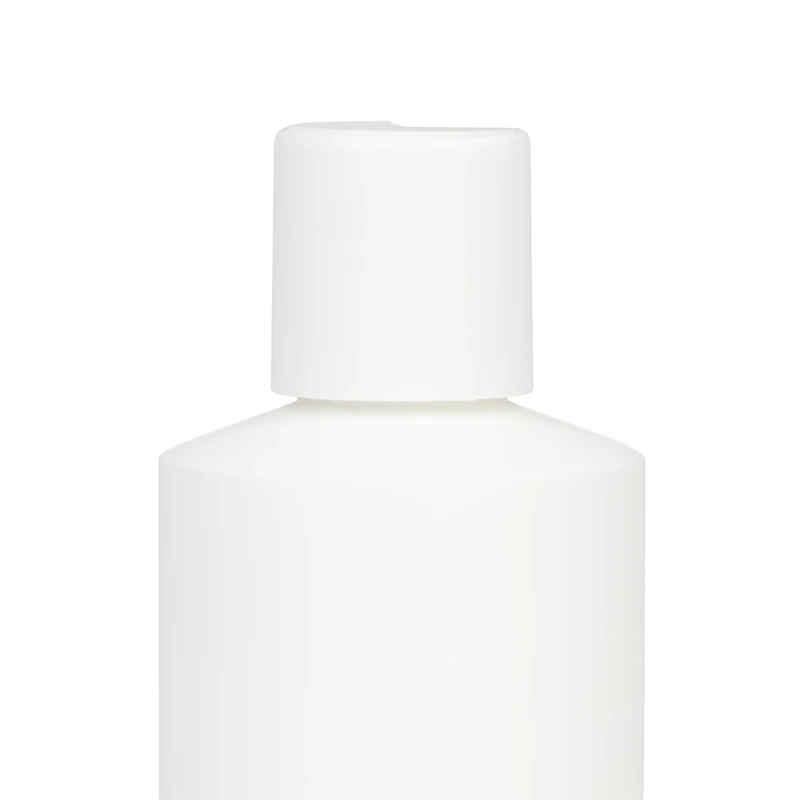 8 oz. White HDPE Cylindrical Sample Bottle with 24/410 White Disc-Top Dispensing Cap
