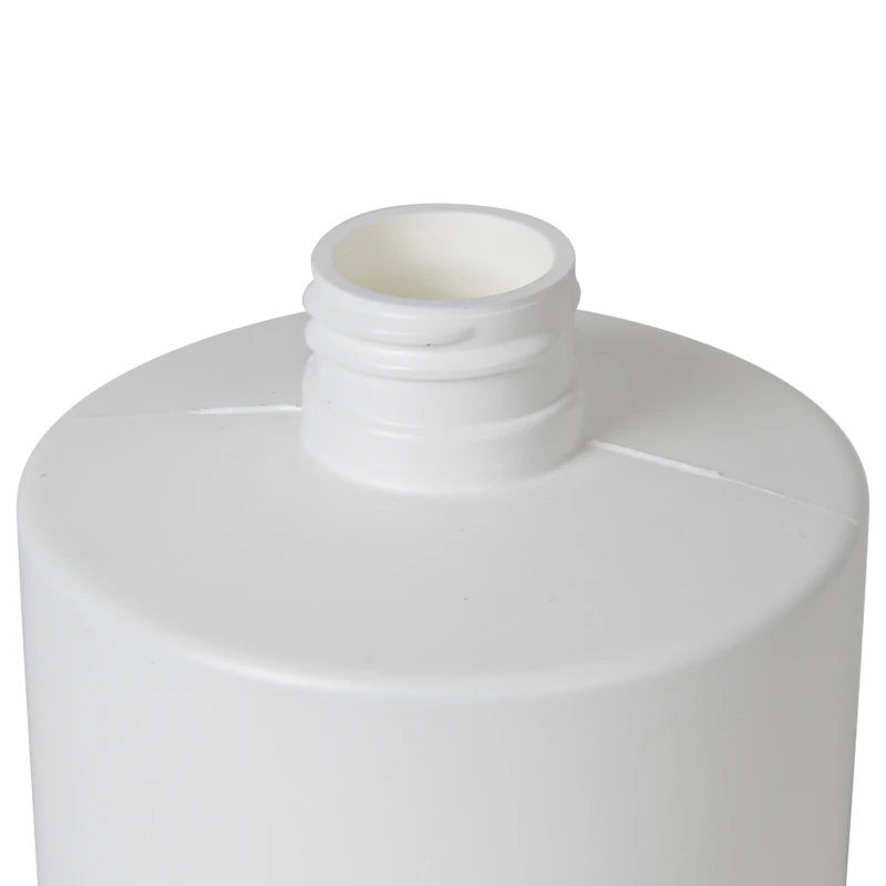 17 oz. White HDPE Squat Cylindrical Straight Bottom Bottle with 24/410 Neck (Cap Sold Separately)