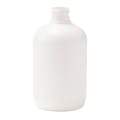 11 oz. White HDPE Stubby Boston Round Bottle with 24/410 Neck (Cap Sold Separately)