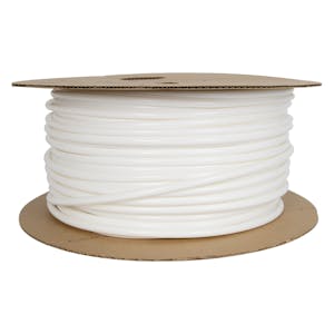 1/4" White PVC Heat Shrinkable Tubing