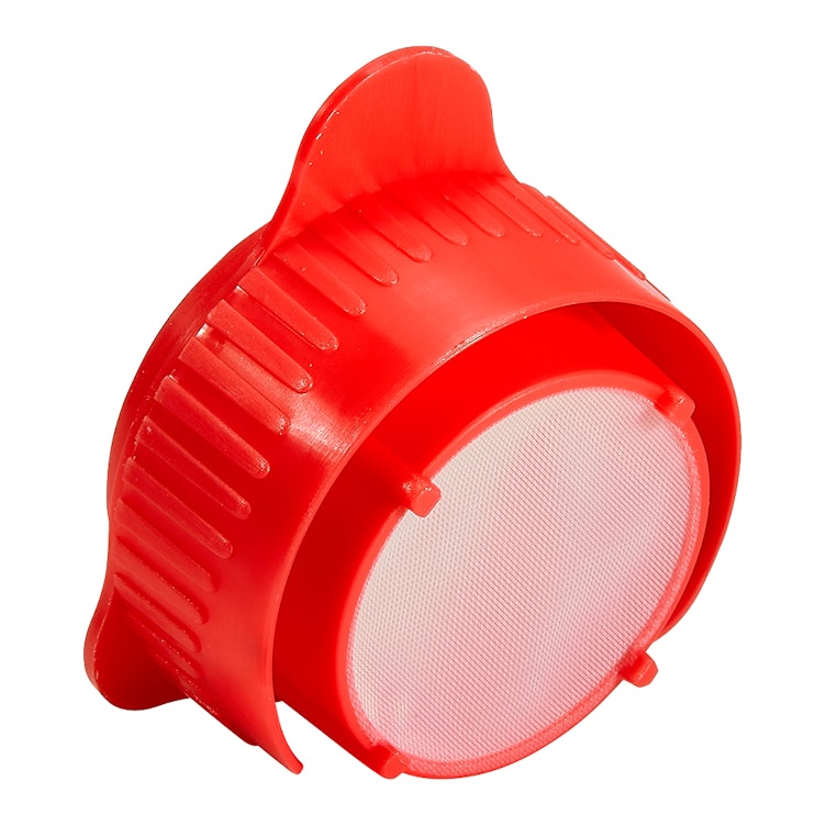 20µm Sterile Red SureStrain™ Cell Strainer - Individually Wrapped, Case of 50 with 1 Reducing Adapter