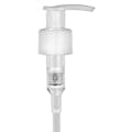 24/410 White Lock-Up Lotion Pump with 4-1/4" Dip Tube