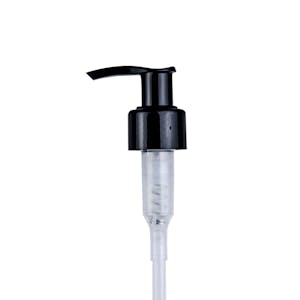 24/410 Black Lock-Up Lotion Pump with 4-1/4" Dip Tube