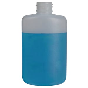 4 oz. Natural HDPE Oval Bottle with 24/410 Neck (Cap Sold Separately)