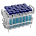 Stainless Steel Test Tube Rack with Handle for 15mL Tubes with 41 Places for MyBath™ CR Circulating Water Bath
