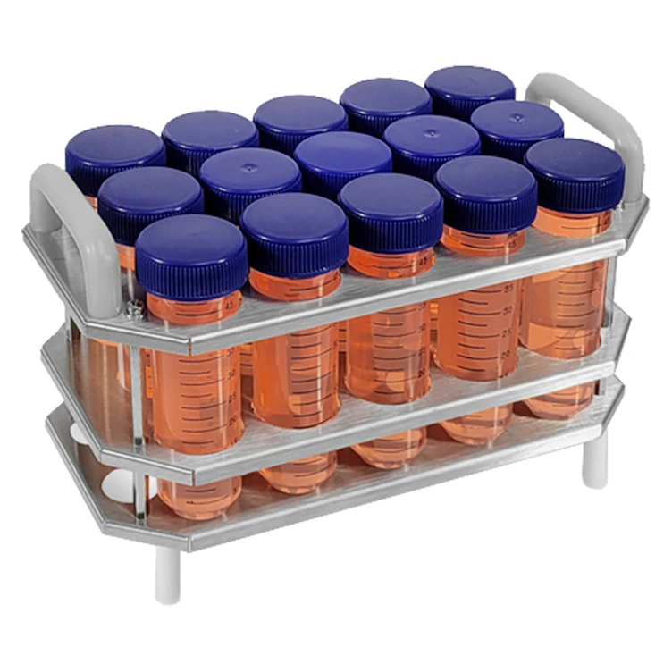 Stainless Steel Test Tube Rack with Handle for 50mL Tubes with 15 Places for MyBath™ CR Circulating Water Bath