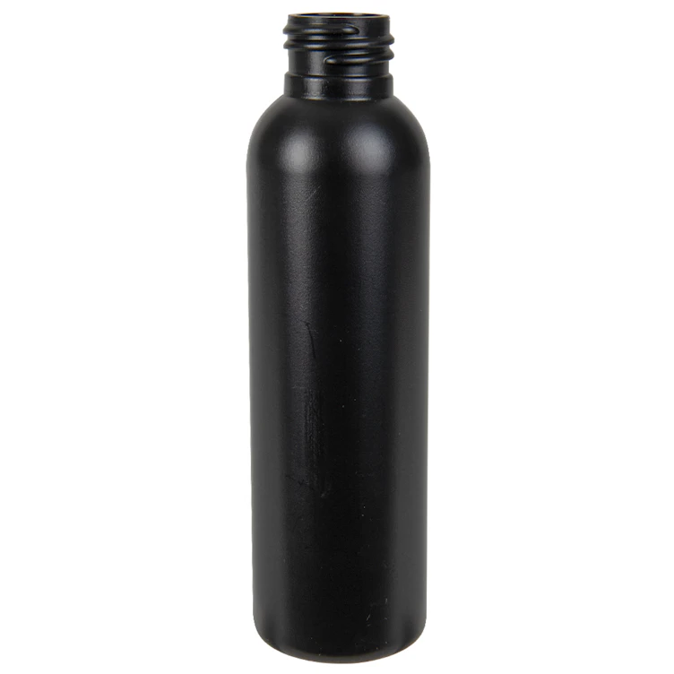 4 oz. Black HDPE Cosmo Bottle with 24/410 Neck (Cap Sold Separately)