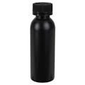 2 oz. Black HDPE Cosmo Bottle with 20/400 Black Ribbed CRC Cap with F217 Liner