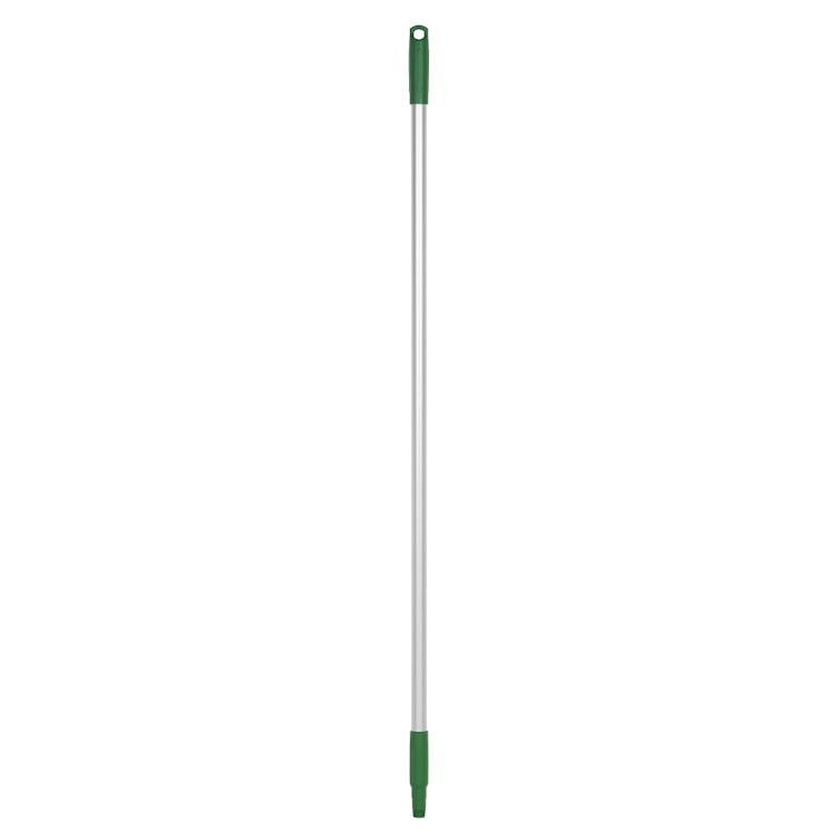 49.6" Vikan® Aluminum Handle with Green Polypropylene Tip & Cap