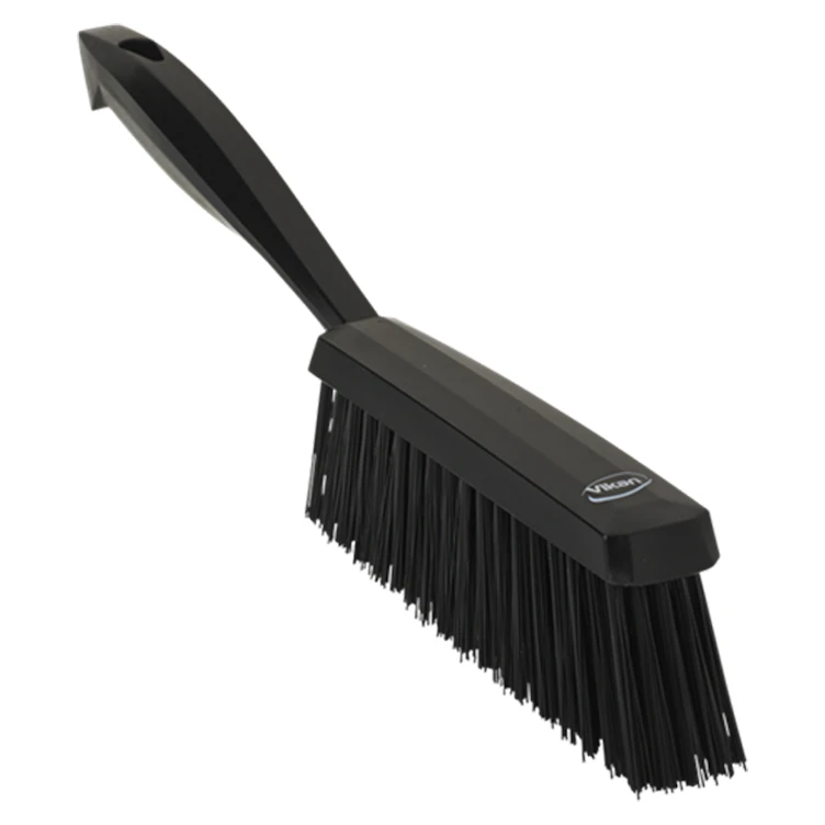 13" Black Polypropylene Vikan® Edge Bench Brush with Medium Polyester Bristles