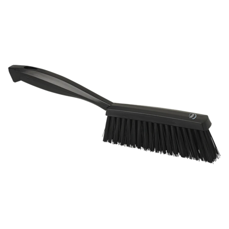 13" Black Polypropylene Vikan® Edge Bench Brush with Medium Polyester Bristles
