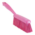 13" Pink Polypropylene Vikan® Edge Bench Brush with Medium Polyester Bristles
