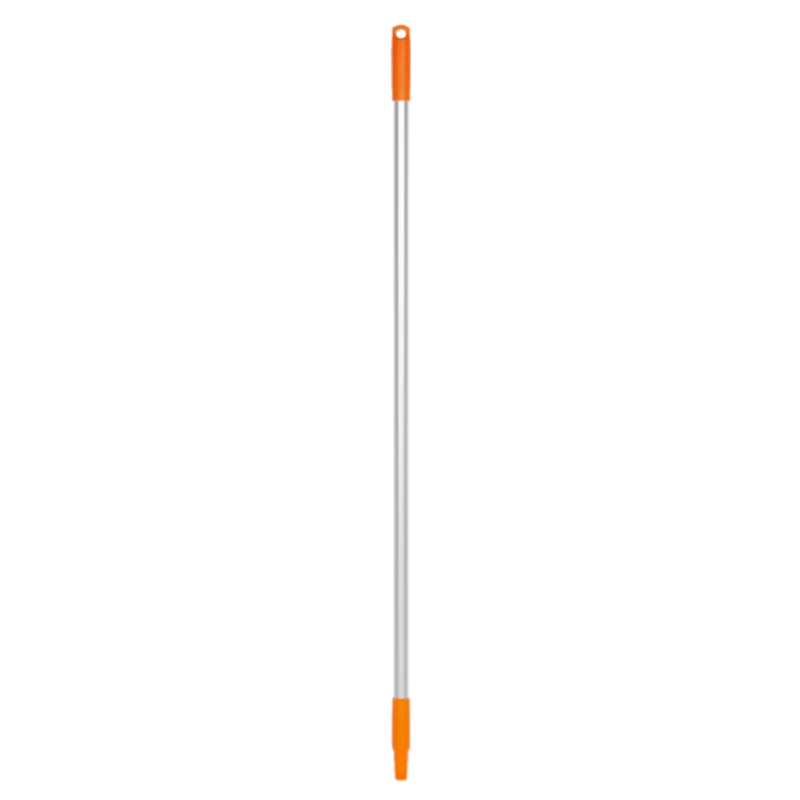 57.5" Vikan® Aluminum Handle with Orange Polypropylene Tip & Cap